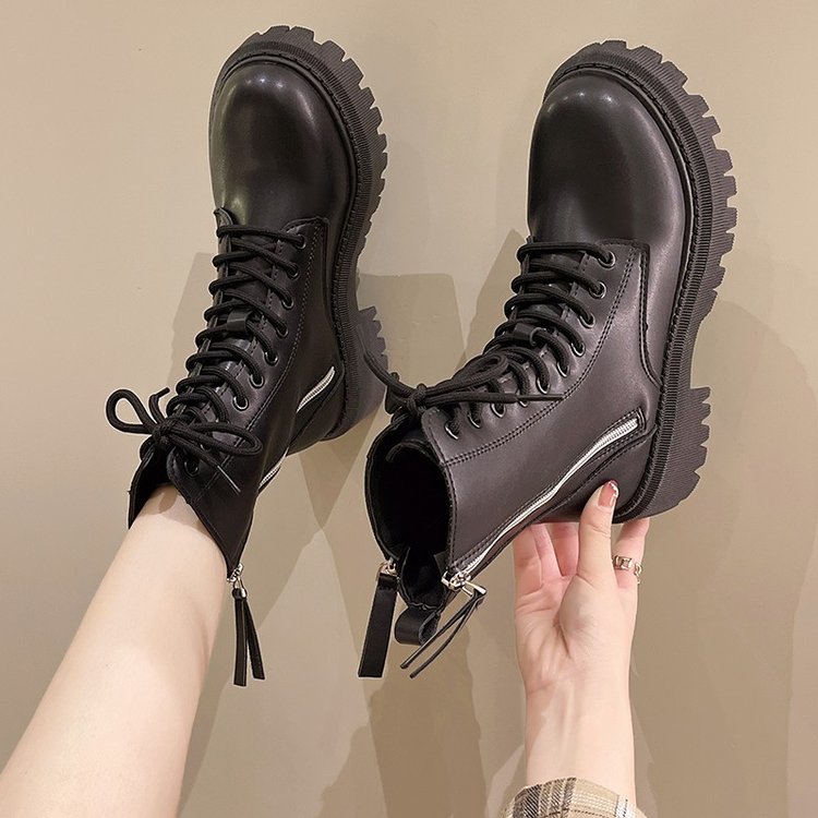 Britische Plateau-Damenstiefel