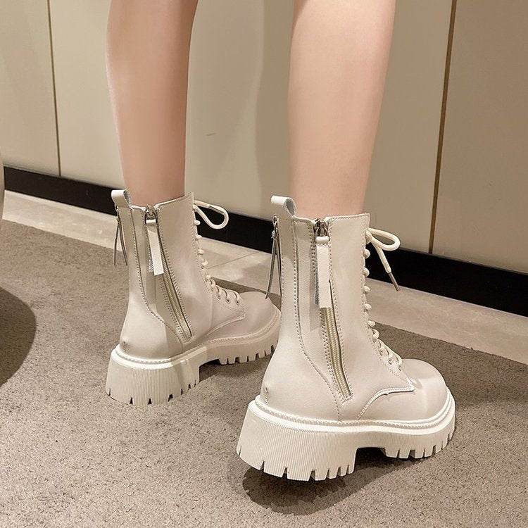 Britische Plateau-Damenstiefel