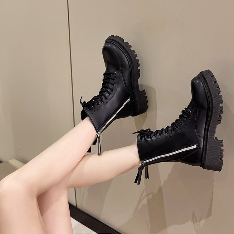 Britische Plateau-Damenstiefel