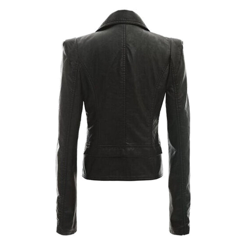 Ladies Motorcycle Leather Jacket