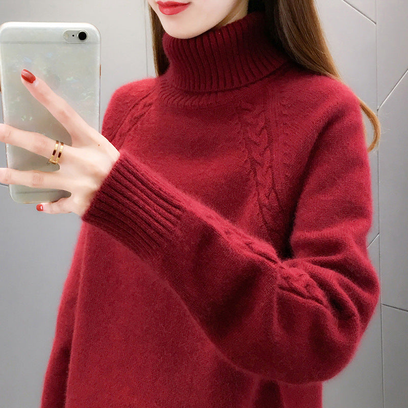 Women's Turtleneck Pullover Japanese Style