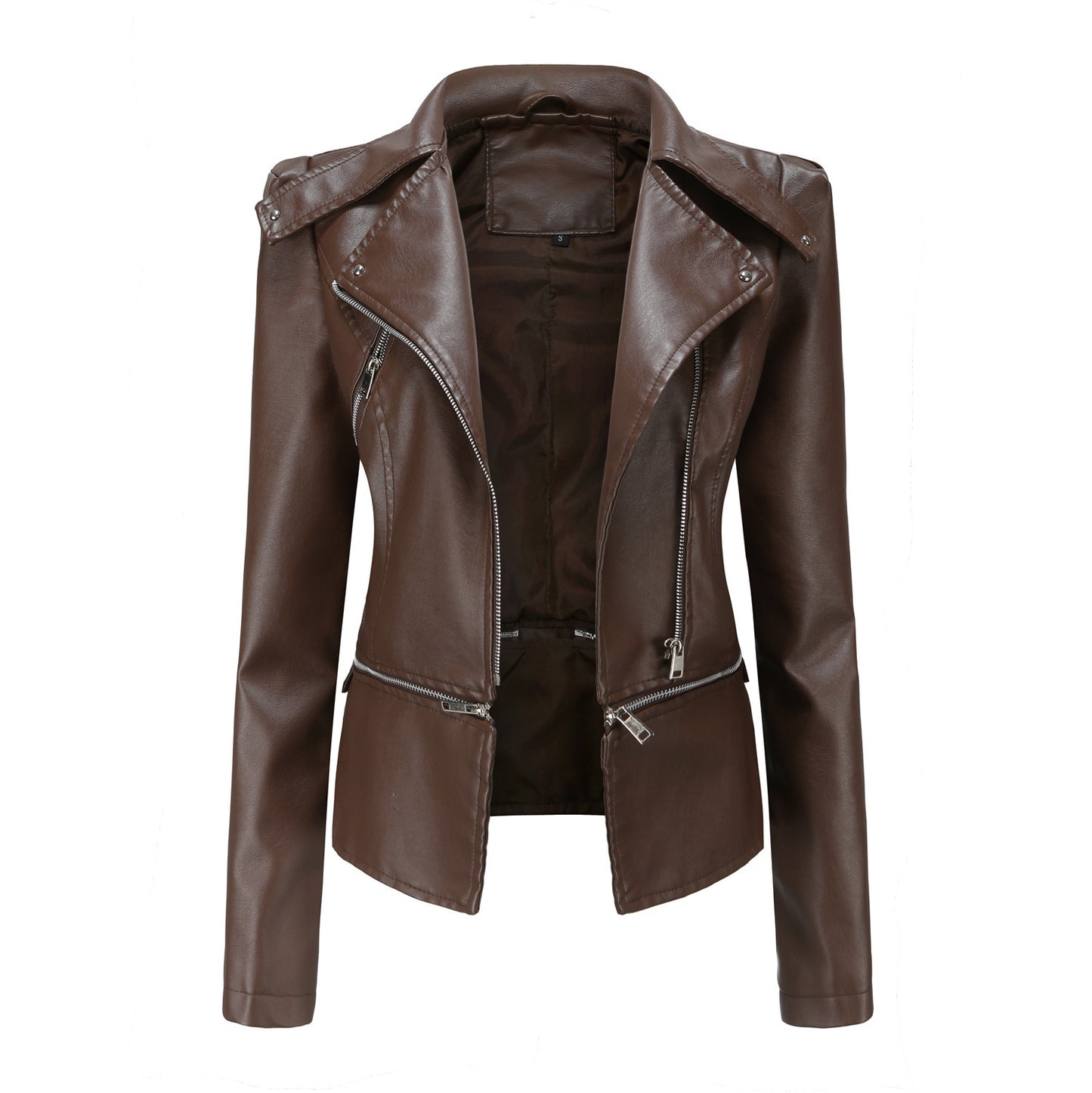 Ladies Motorcycle Leather Jacket