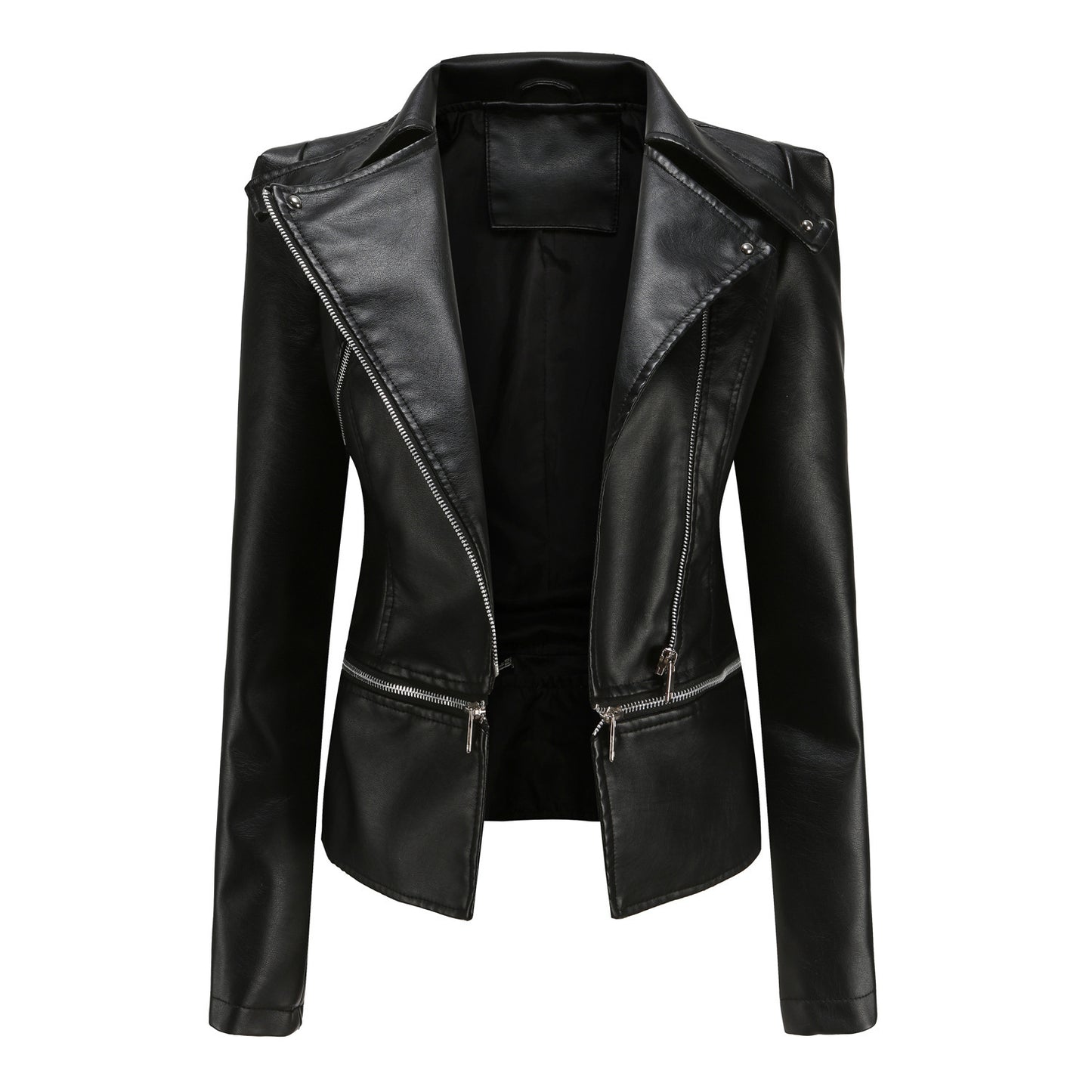 Ladies Motorcycle Leather Jacket