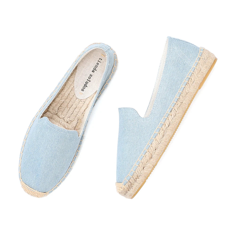 2020 Casual Rushed Slip On Espadrilles 2021 Sale Real Zapatillas Mujer Sapatos Ladies Denim Shoes Sneakers Cartoon Linen Girl