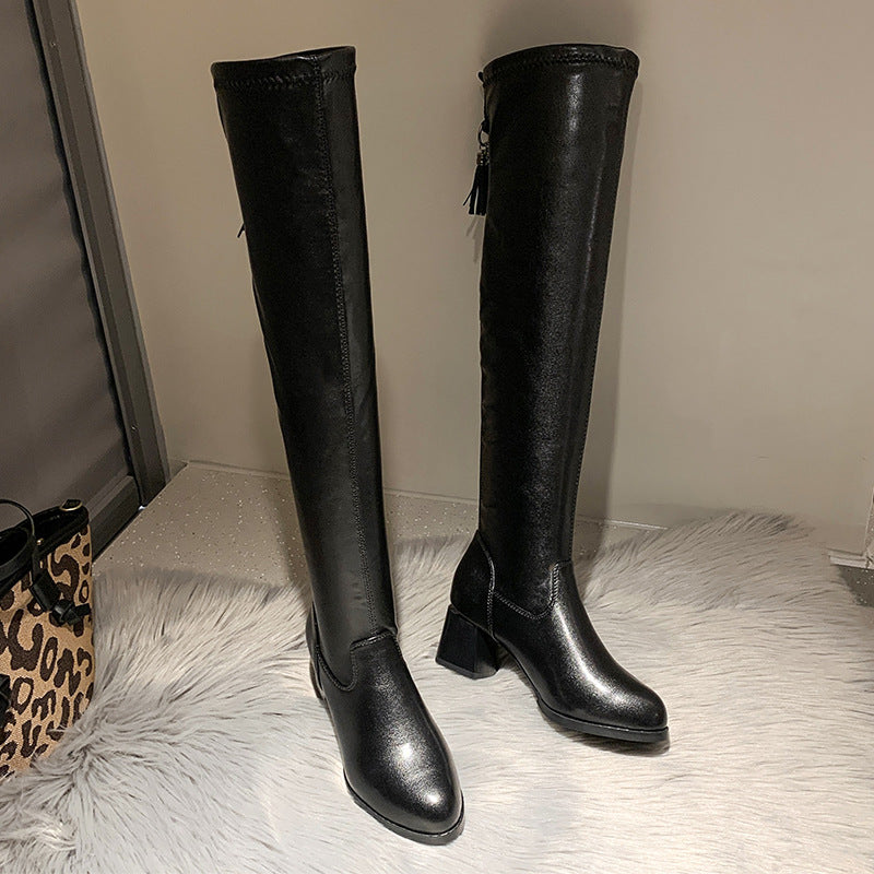 Lange Overknee-Stiefel für Damen