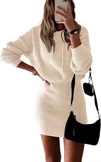 Women's Fashionable Elegant Knitted Hooded Dress