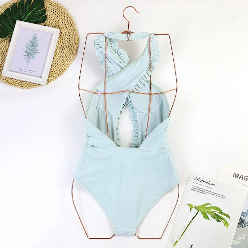 2024 Sexy 3D Flower One Piece Swimsuit Luxury Women Swimwear Monokini Bodysuit With Skirt Bathing Suit Beach Wear Summer Suit