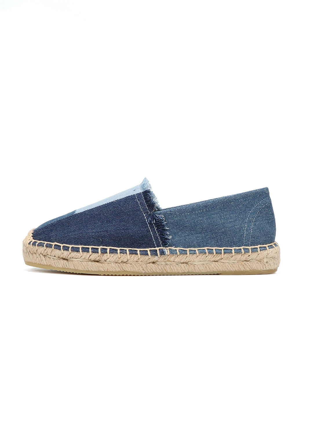 Espadrilles Women's Shoes Luxury Denim PATCHWORK  Flat Platform  Stylish and Trendy Footwear for Fashion-Forward Females