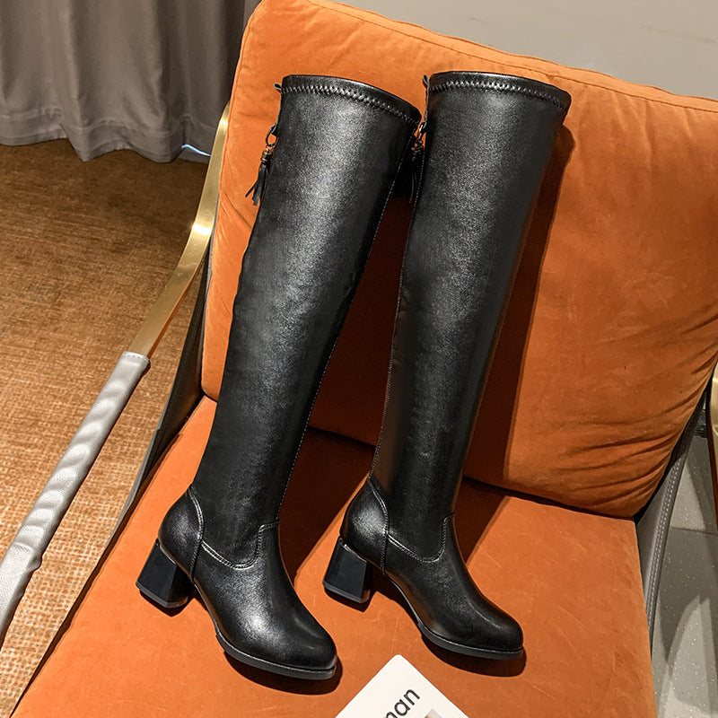 Lange Overknee-Stiefel für Damen