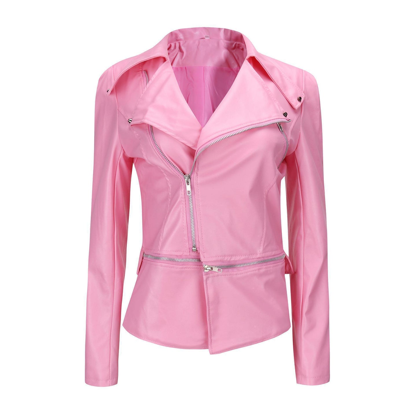 Ladies Motorcycle Leather Jacket